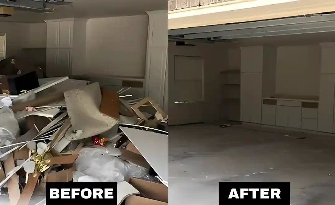 Toss and Dump Junk Removal Before After